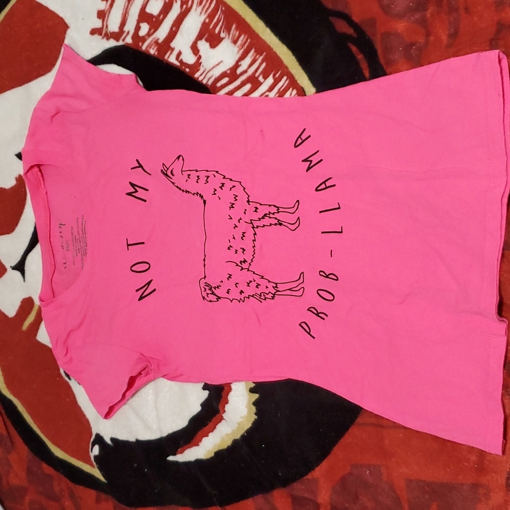 Not my prob - lama pink shirt